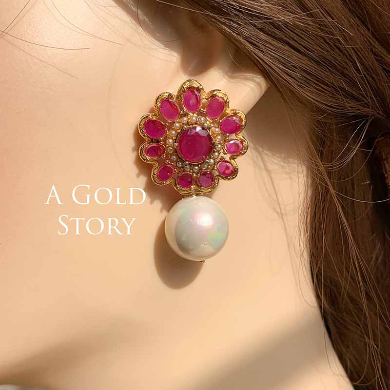 VENEZA EARRINGS PINK