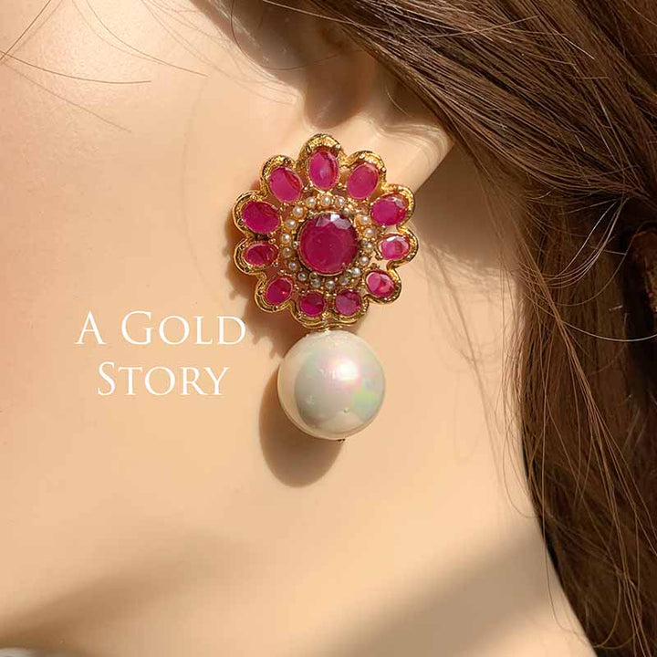 VENEZA EARRINGS PINK
