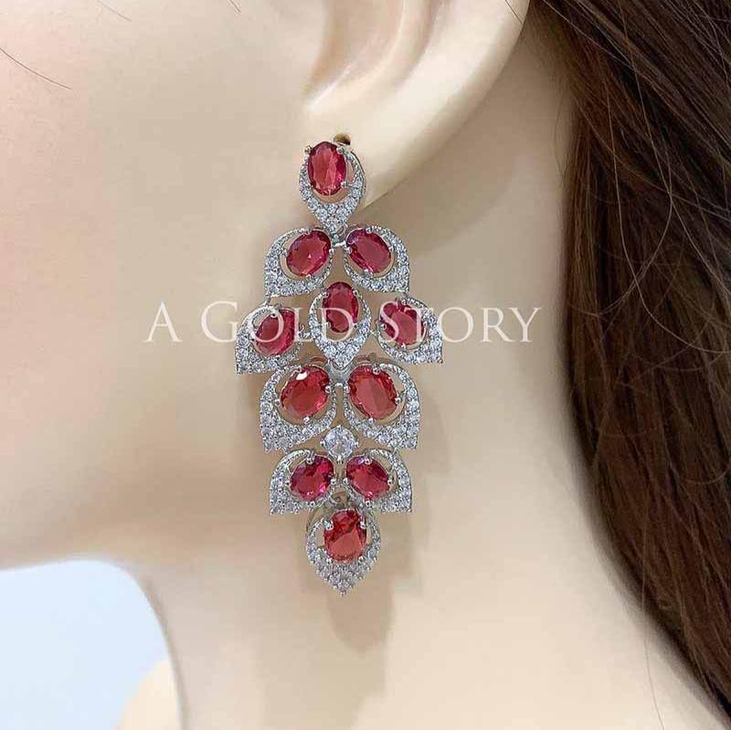 EMMA EARRINGS RED