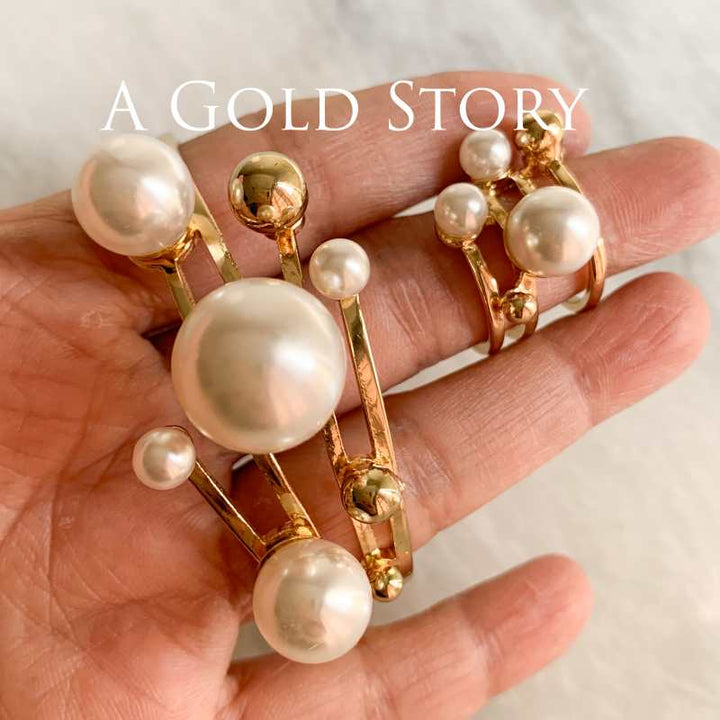 OLIVIA PEARL RING & BRACELTE SET