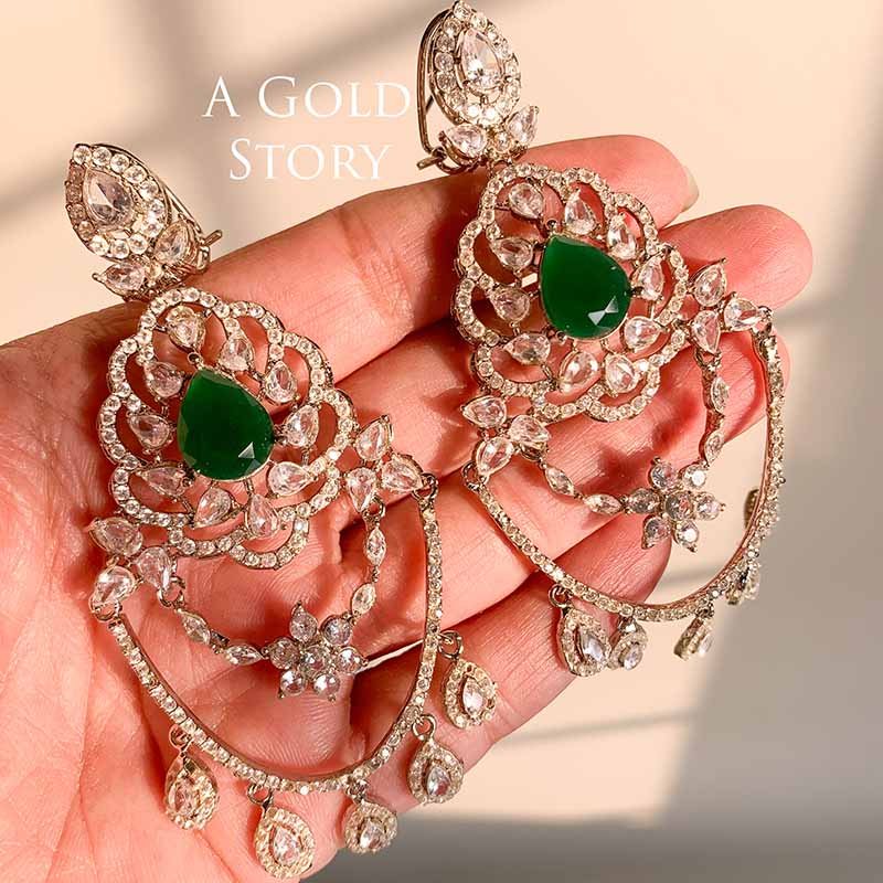 ABEER EARRINGS GREEN