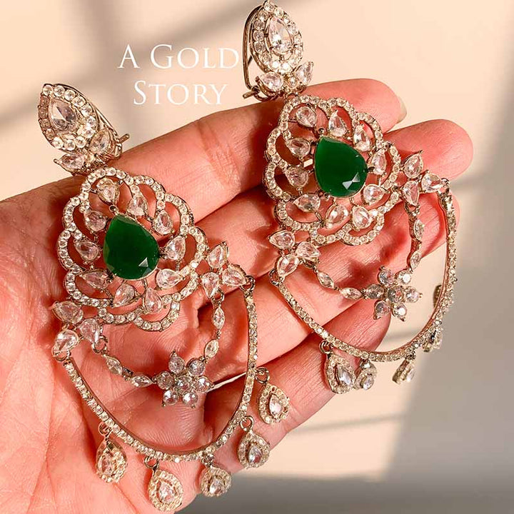 ABEER EARRINGS GREEN