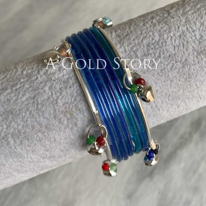 ALEENA BANGLES SET BLUE
