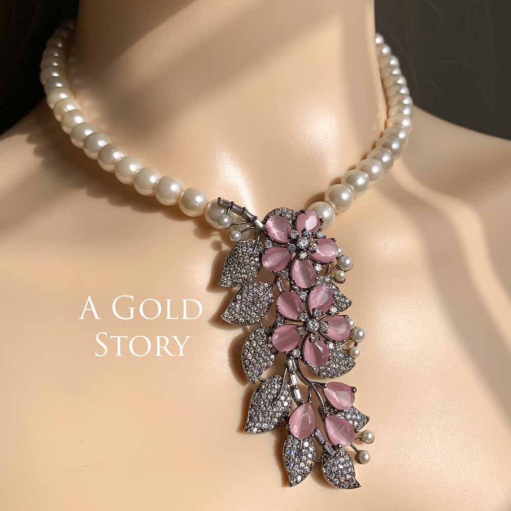 ARSHIN NECKLACE SET PINK