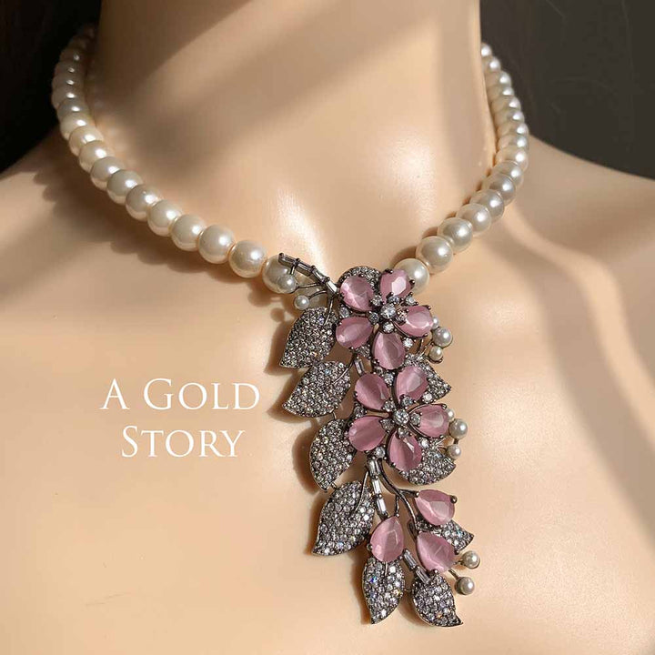 ARSHIN NECKLACE SET PINK