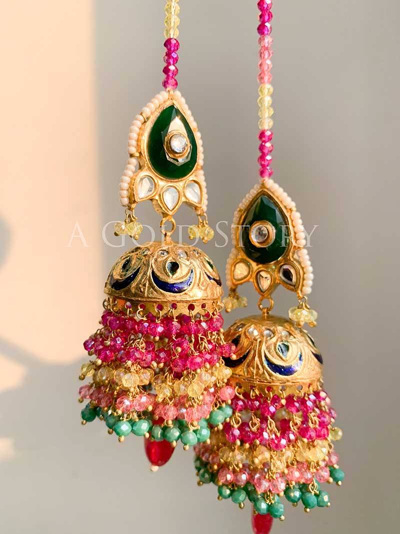 NOOR-E-JAAN EARRINGS AND TIKKA - A GOLD STORY