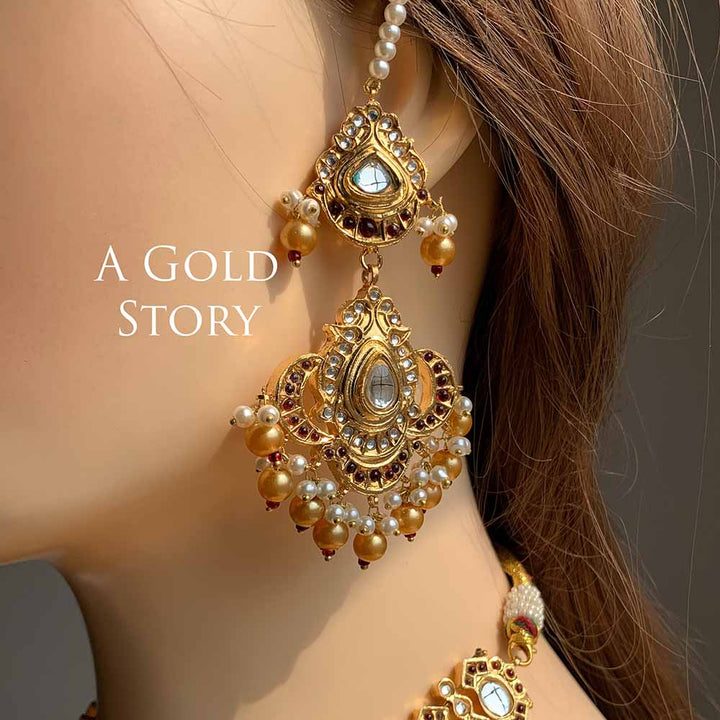 GULBADAN KUNDAN POLKI BRIDAL SET