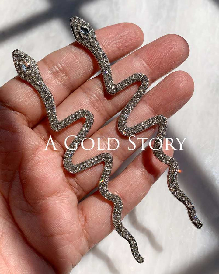 MEDUSA EARRINGS SILVER