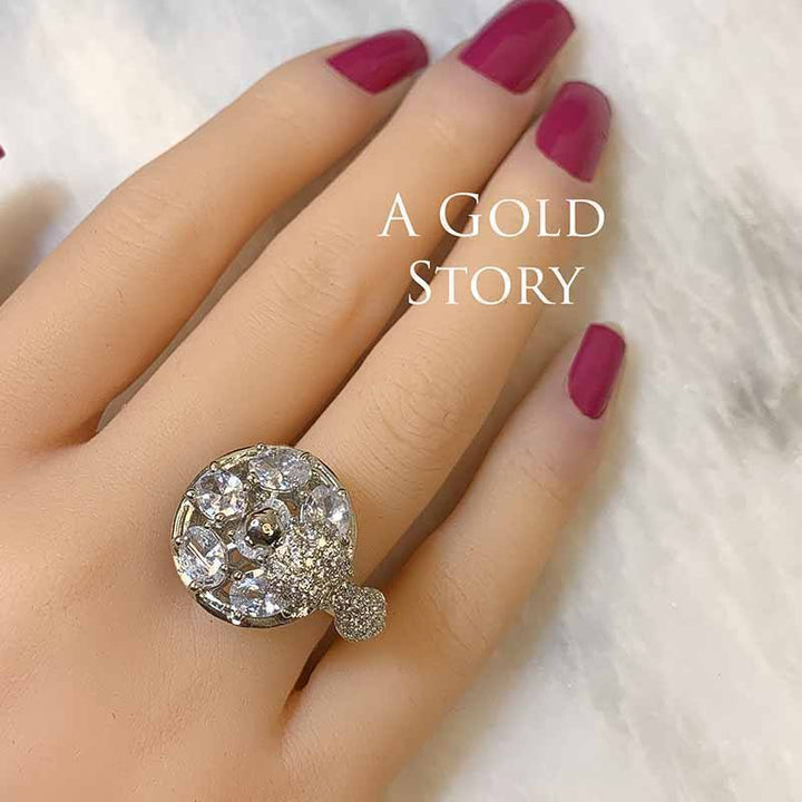 BIRD RING WHITE