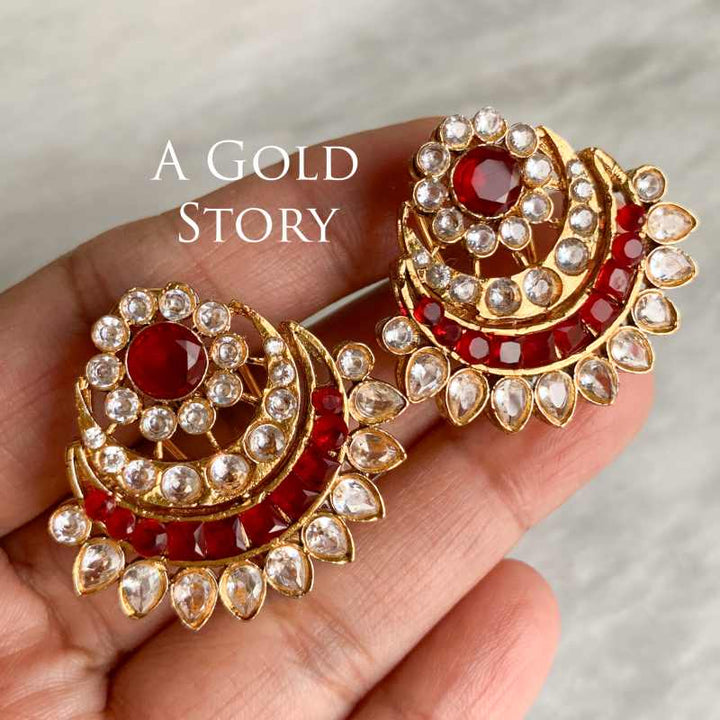 NABIHA EARRINGS RED