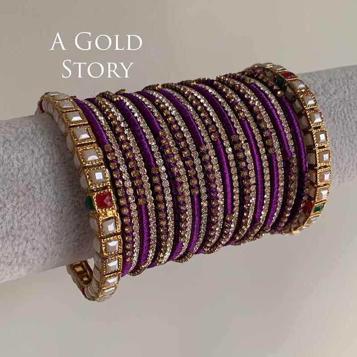LARAH BANGLES SET PURPLE