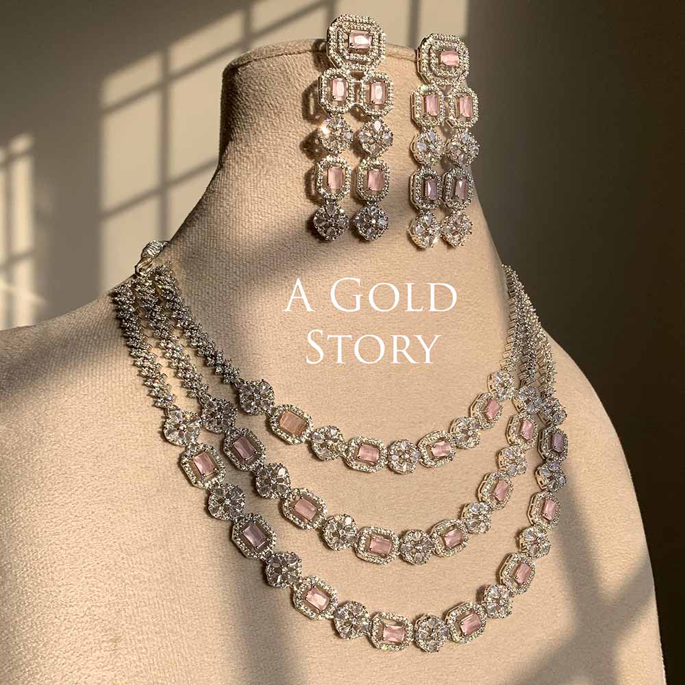 NUZAIRAH NECKLACE SET PINK