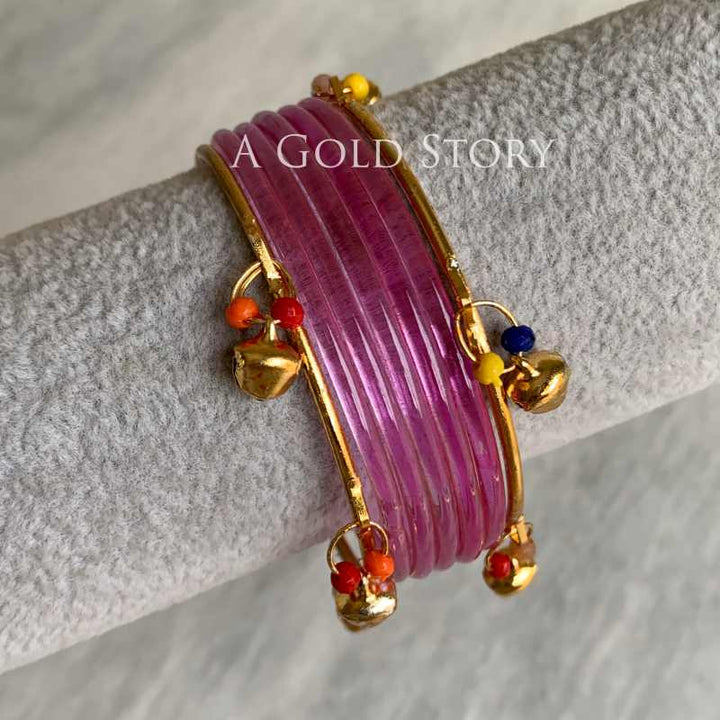 ALEENA BANGLES SET PINK