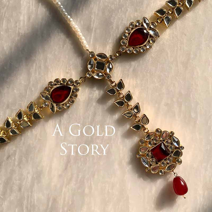 LARAIB SHEESHPHOOL RED