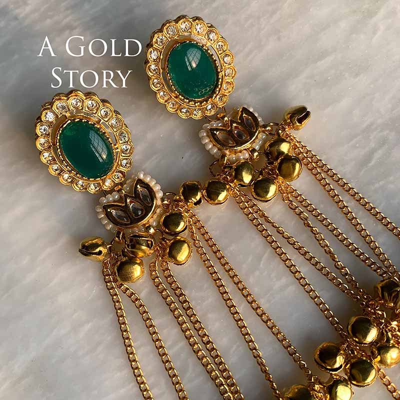 ZAINAB EARRINGS GREEN