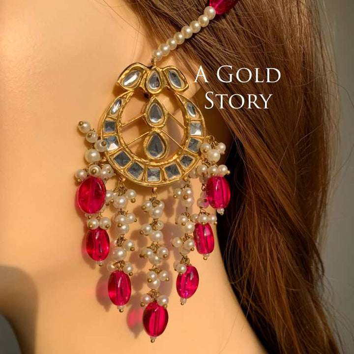 MAHIMA KUDAN EARRINGS SHOCKING PINK