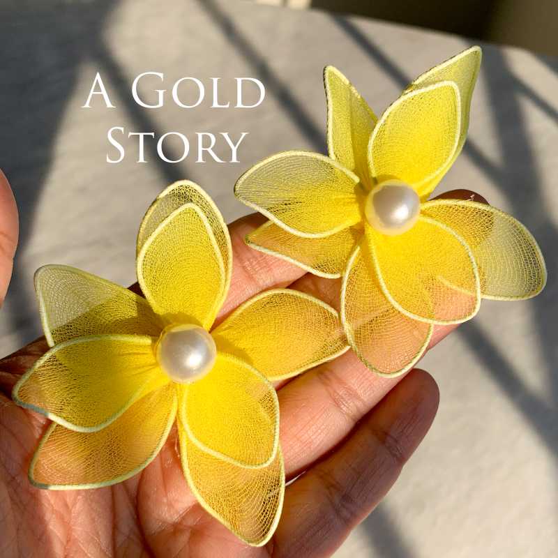 VIOLET EARRINGS YELLOW