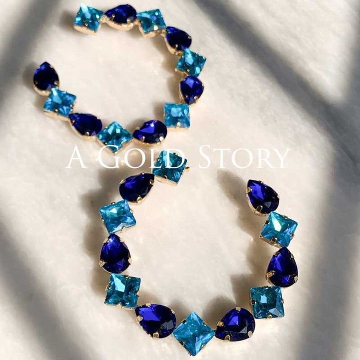 FABEEHA EARRINGS BLUE