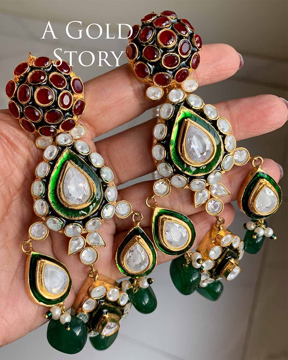 MAHA RANI KUNDAN POLKI MAALA BRIDAL SET