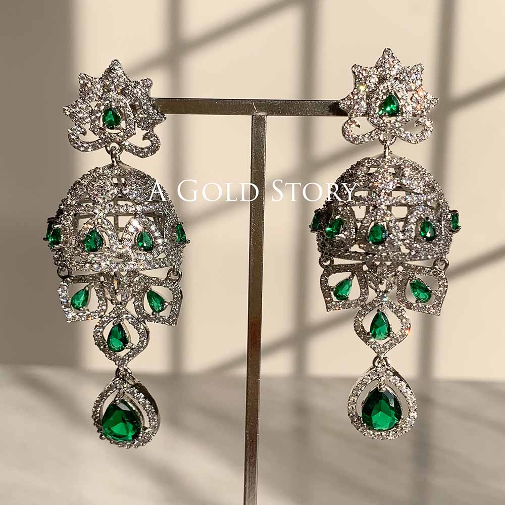 SANAZ NECKLACE SET GREEN