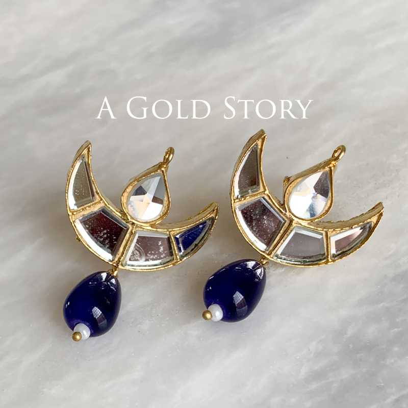 MERA CHAND EARRINGS BLUE