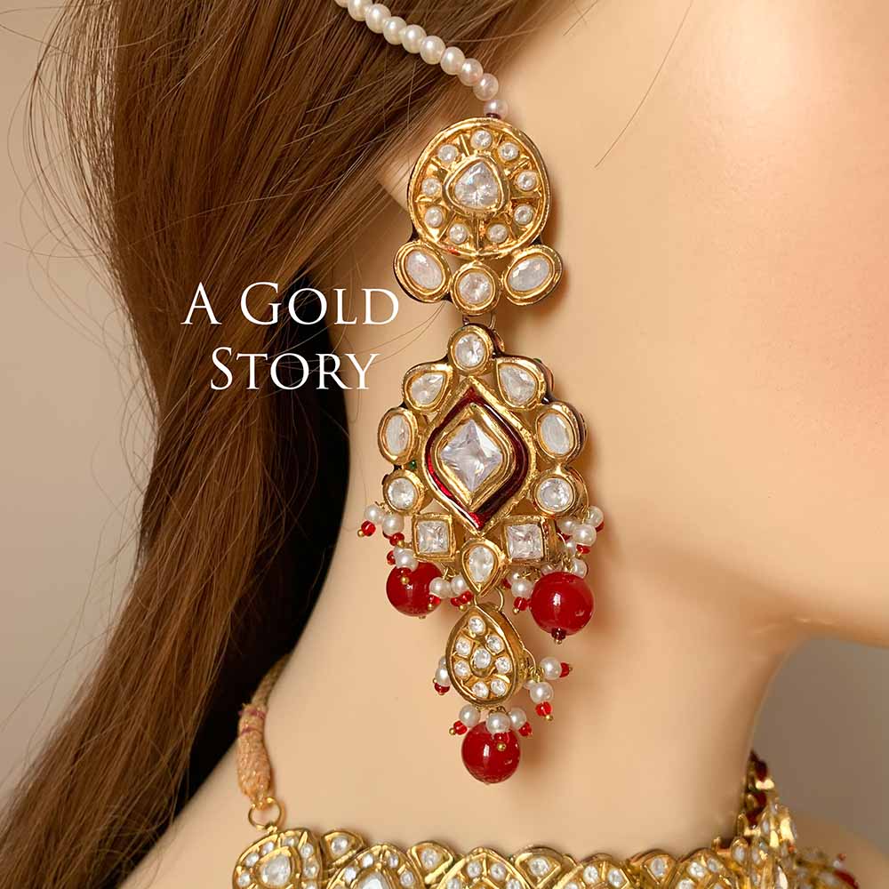 ALISHBA BRIDAL POLKI KUNDAN SET