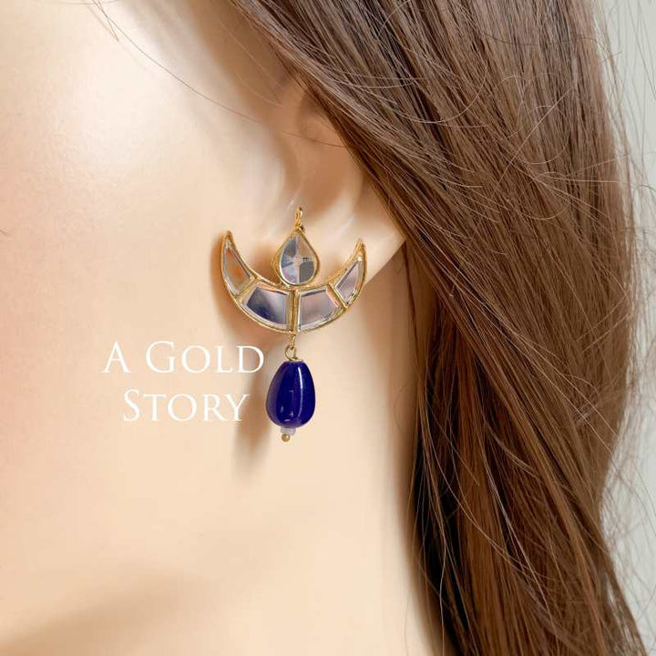 MERA CHAND EARRINGS BLUE