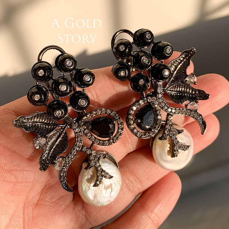 ISABELLA EARRINGS BLACK