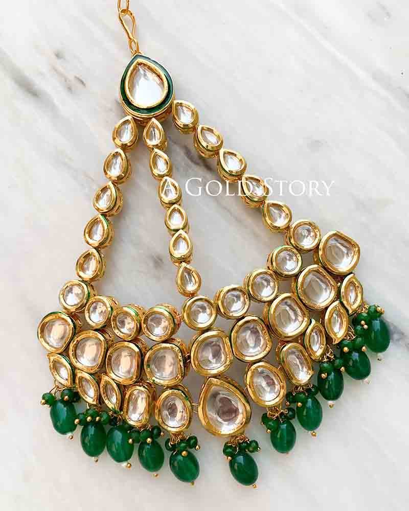 KUNDAN JHOOMAR GREEN - A GOLD STORY