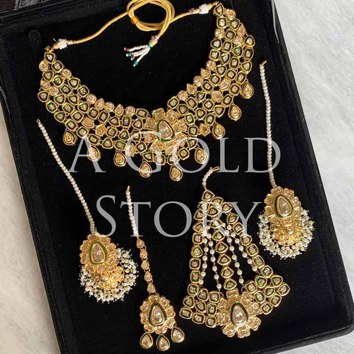 MALIKA JAHAN KUNDAN POLKI BRIDAL SET