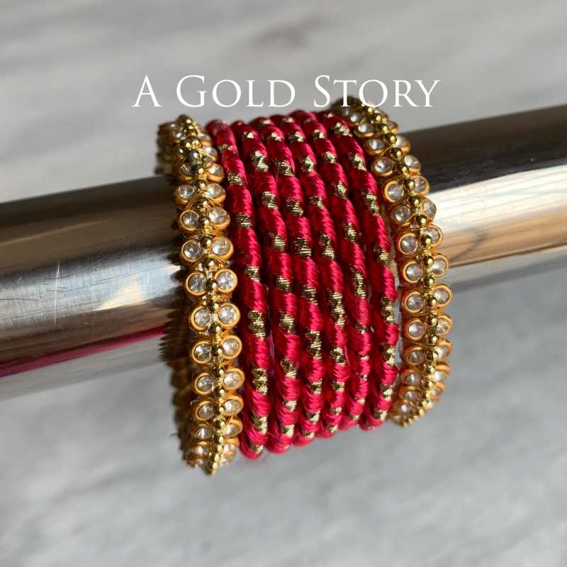 ALEENA BABY BANGLES HOT PINK