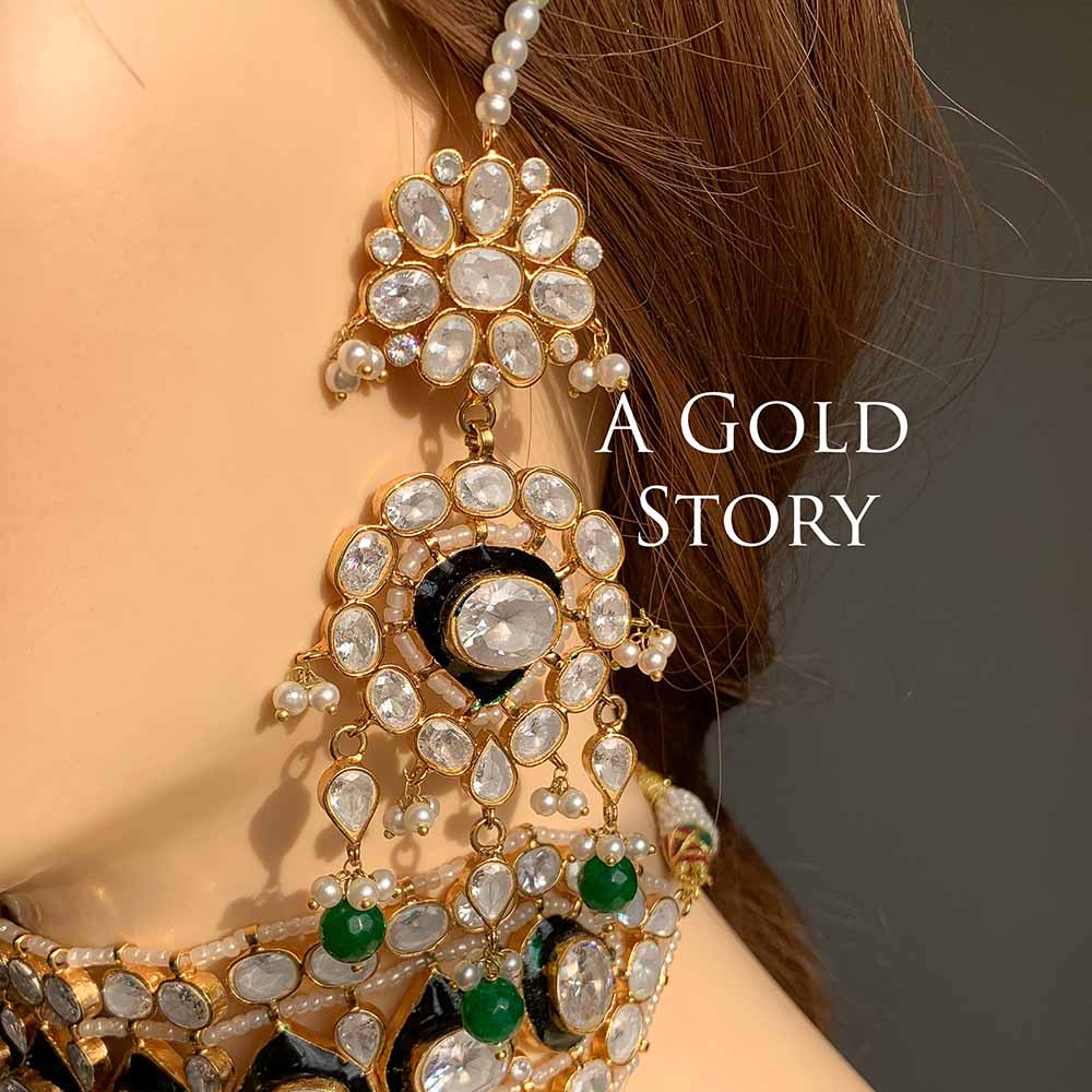 AANIYA KUNDAN POLKI BRIDAL SET