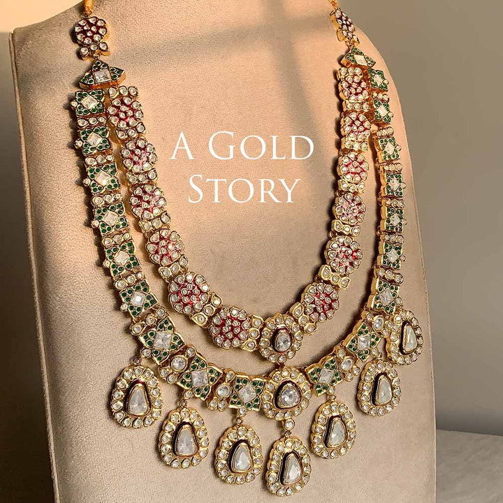 ORAIBIA KUNDAN POLKI MAALA SET