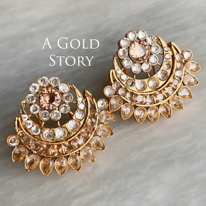 NABIHA EARRINGS CHAMPAGNE