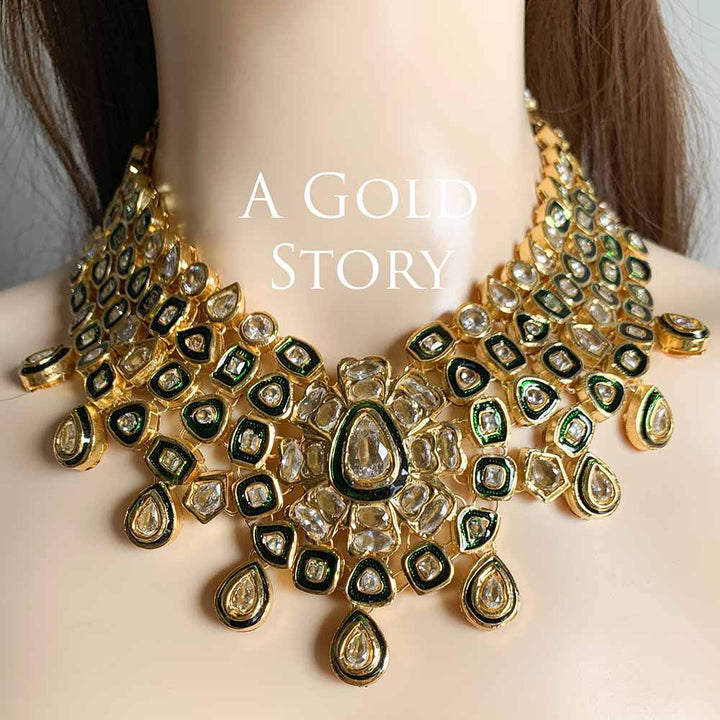 MALIKA JAHAN KUNDAN POLKI BRIDAL SET