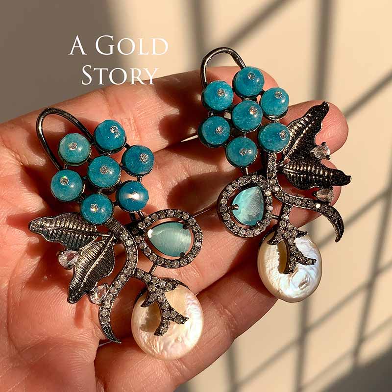 ISABELLA EARRINGS BLUE