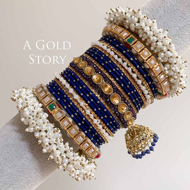 ANABIA BRIDAL BANGLES SET BLUE