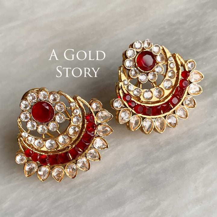 NABIHA EARRINGS RED