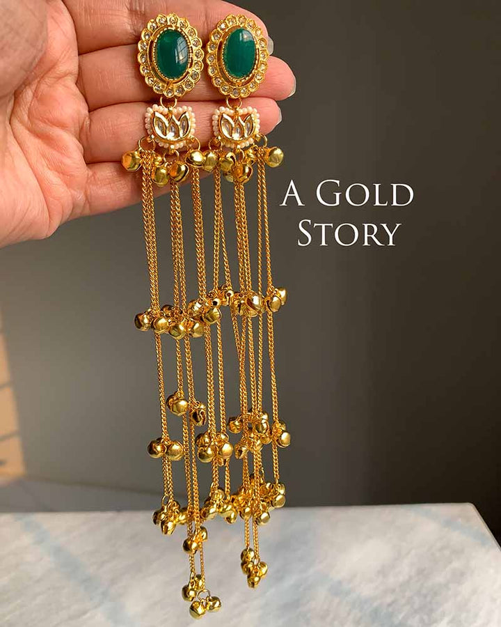 ZAINAB EARRINGS GREEN