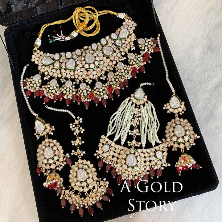 AAFIRA KUNDAN POLKI BRIDAL SET