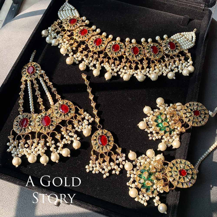ANAYA BRIDAL SET RED