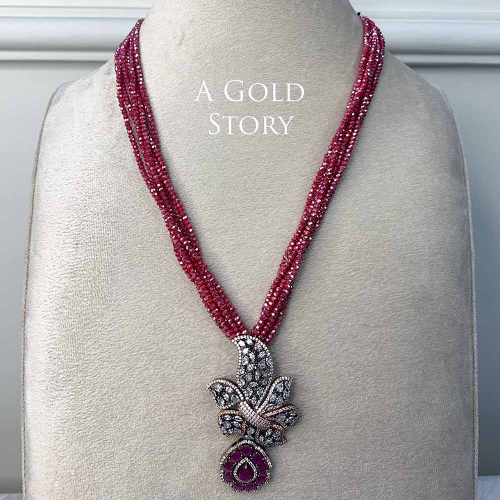 LIYA MAALA SET MAROON/ RED