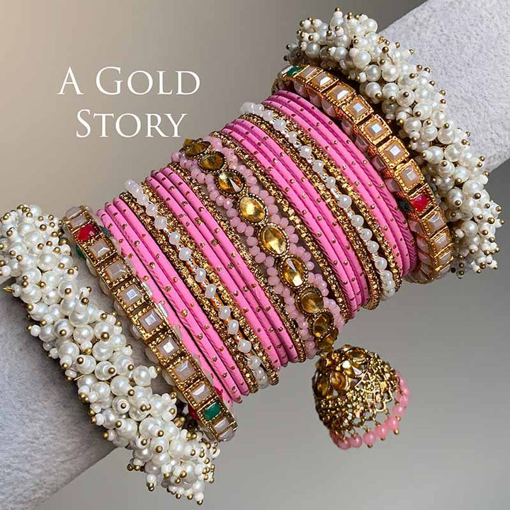 ANABIA BRIDAL BANGLES SET PINK