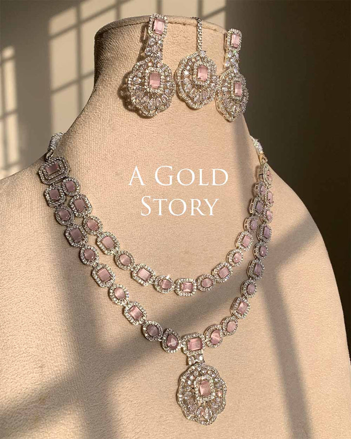 ORZAH NECKLACE SET PINK