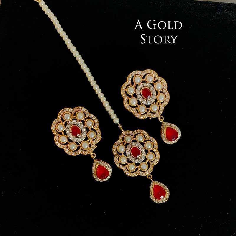 SAANVI CHOKER SET RED