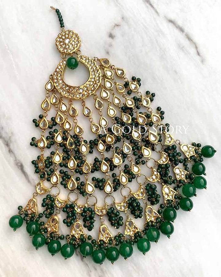 OVERSIZED KUNDAN JHOOMAR - A GOLD STORY