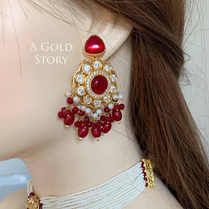 AASHVI CHOKER SET RED