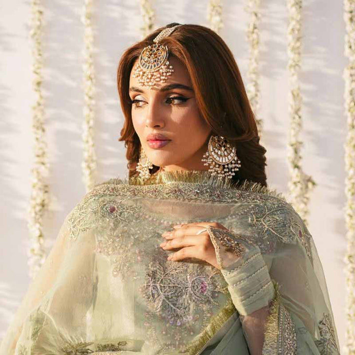 DILNASHEEN KUNDAN EARRINGS AND TIKKA