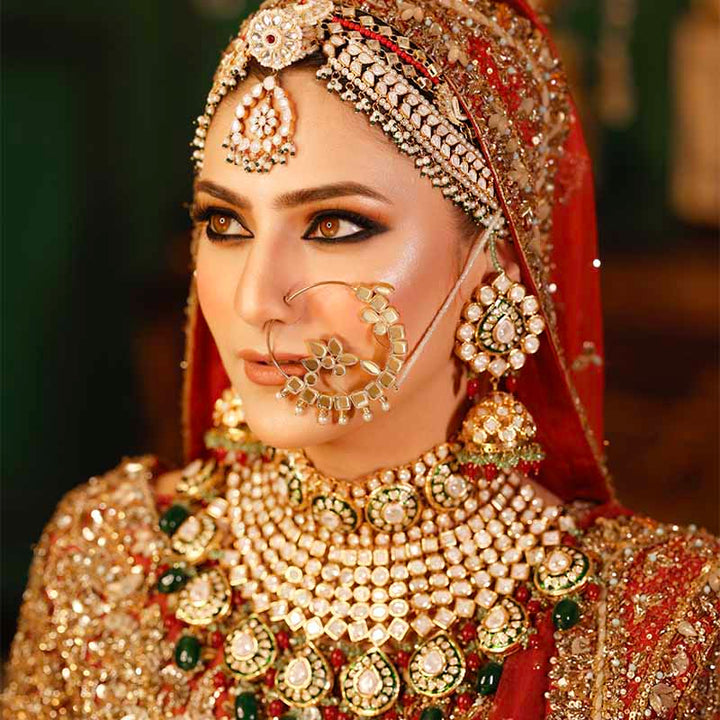 ELEXIS KUNDAN NOSERING PEARL