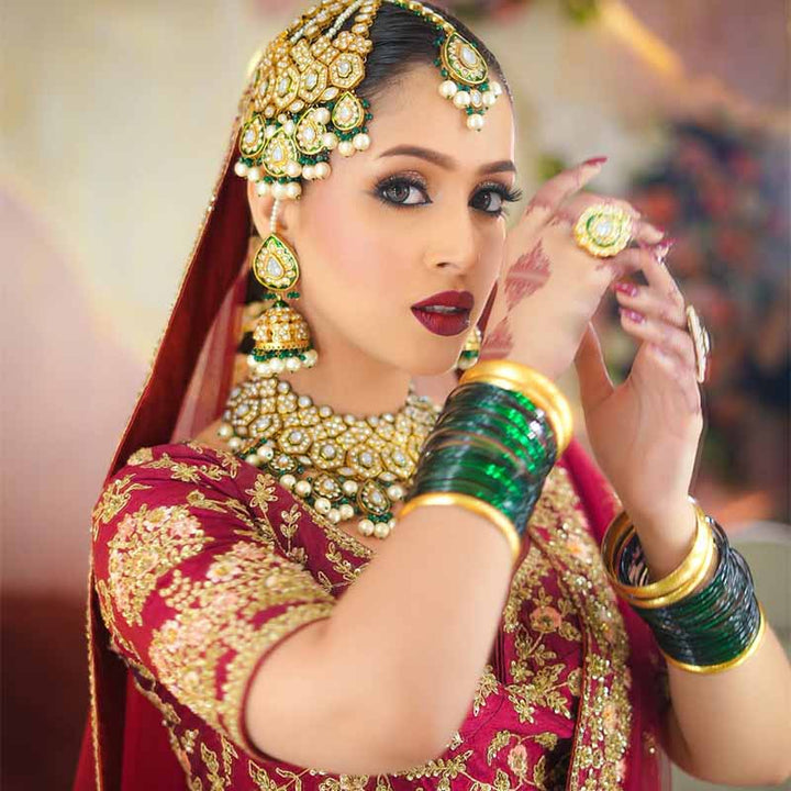 NEHA BANGLES EMERALD GREEN